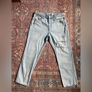 Women’s Primark Denim & Co size 10 high rise 90s boyfriend Distressed Jeans